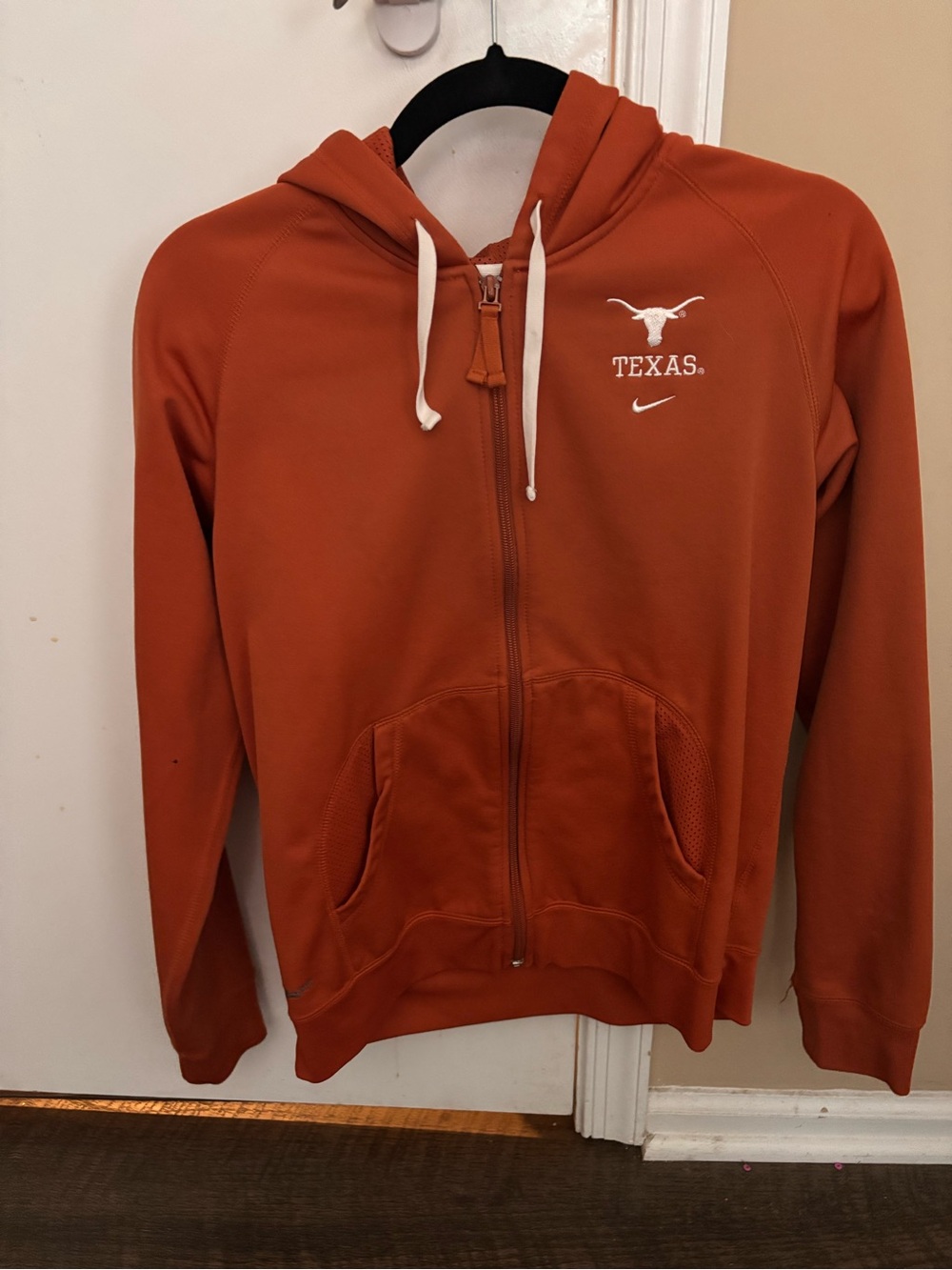 Nike Dri-Fit Texas Longhorns Zip Hoodie in Burnt Orange size Large